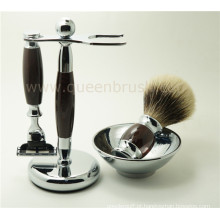 Top qualidade atacado Shaving Brush Set com cabelo Badger